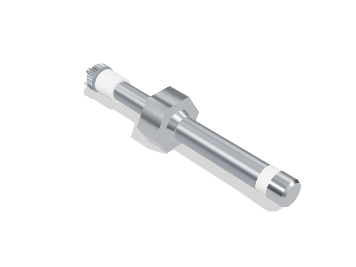 3D illustration of a compression-nut conductivity electrode of the Hydrastep 246781AB form