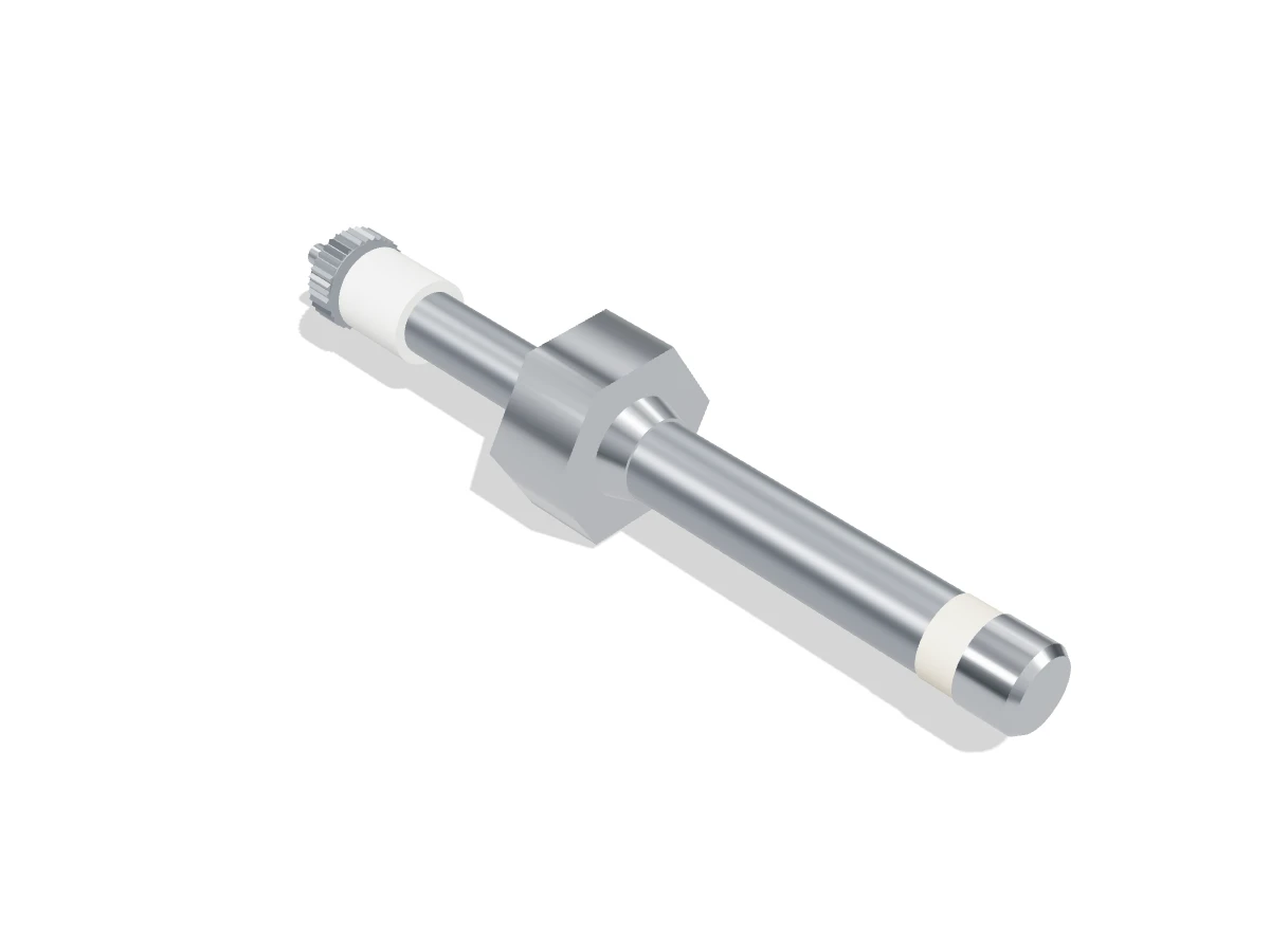 3D illustration of a compression-nut conductivity electrode of the Hydrastep 246781ZA form