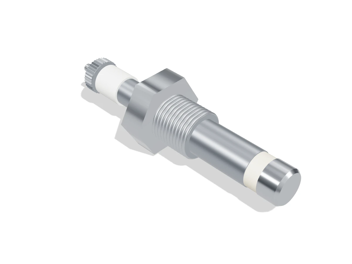 3D illustration of a screw-thread conductivity electrode of the Levelstate Type 811 form