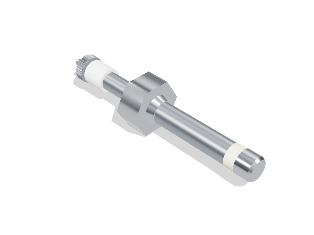 3D illustration of a compression-nut conductivity electrode of the Fossil Power Systems 9300-0002 form