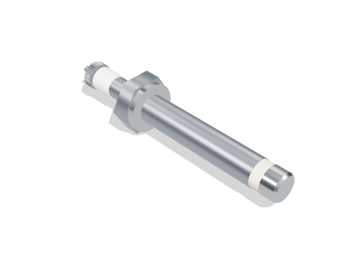3D illustration of a clamp-nut conductivity electrode of the Clark Reliance RF031BRZRK form